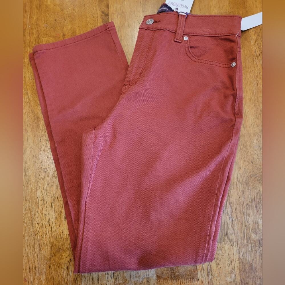 Womens Gloria Vanderbilt Straight Leg Denim Jeans Size 8 Short